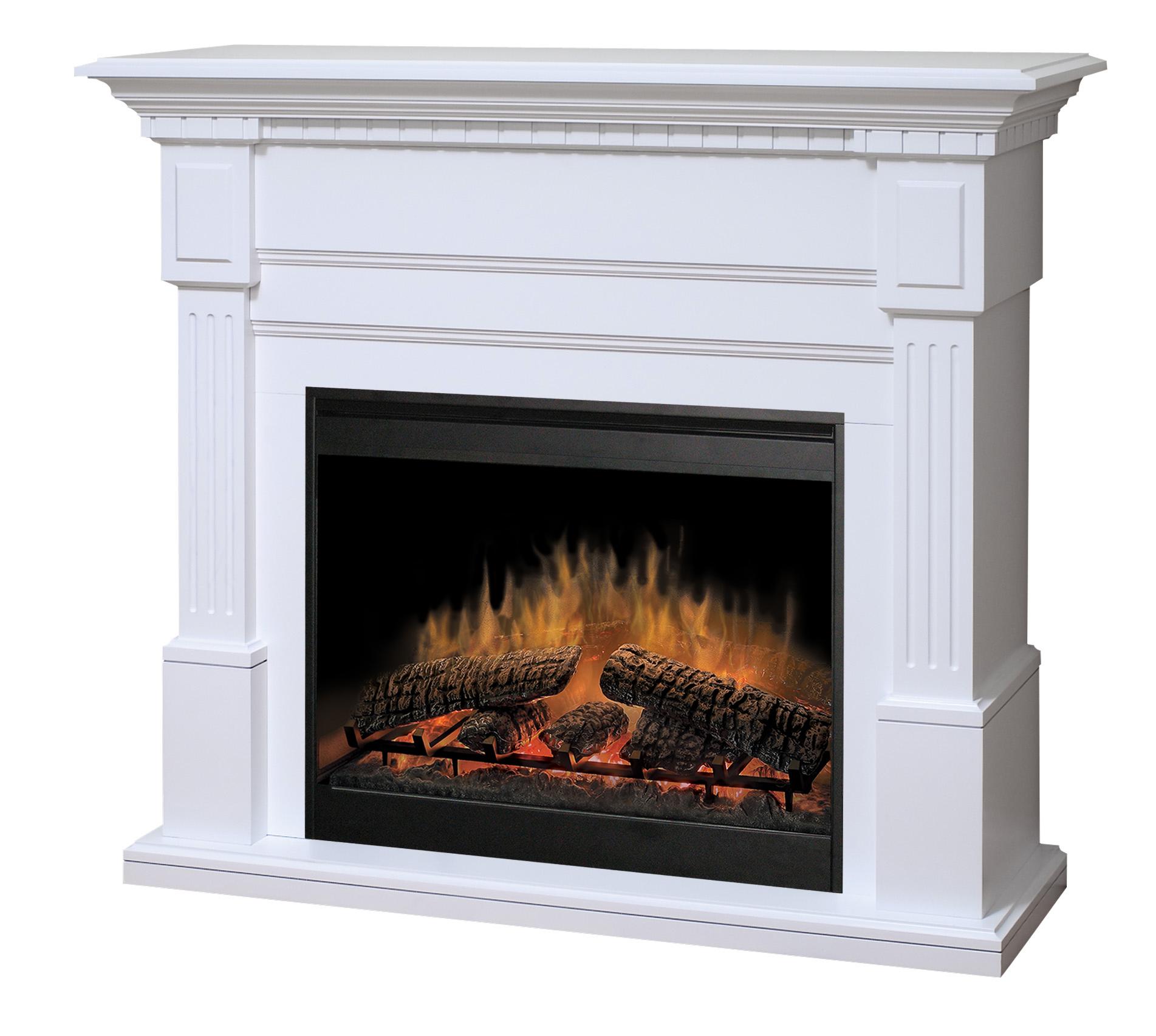Essex White Electric Fireplace by Dimplex | Wolf and Gardiner Wolf Furniture